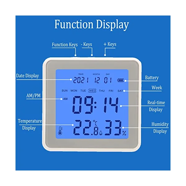 ciciglow Wifi Thermometer,Temperature Humidity Monitor with Smart Alert,Large Back-Light Screen,Baby Room Thermometer for Indoor Baby Home Garage Greenhouse Cellar for IOS & Android