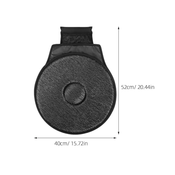 Ciieeo 2pcs 360° Rotating Swivel Seat Cushion for Car Seats, Portable Fabric Pad with Quick Installation and Removal, Comfortable Support for Pregnant and Elderly Users