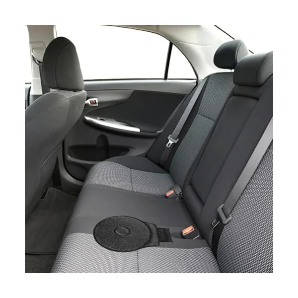 Ciieeo 2pcs 360° Rotating Swivel Seat Cushion for Car Seats, Portable Fabric Pad with Quick Installation and Removal, Comfortable Support for Pregnant and Elderly Users