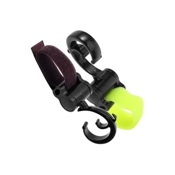 Ciieeo 2pcs Universal Heavy Duty Stroller Strap Hooks for Baby Stroller, Plastic and Fabric Material, Compact Design for Diaper Bags and Umbrellas, for Outing and On-the-go Use