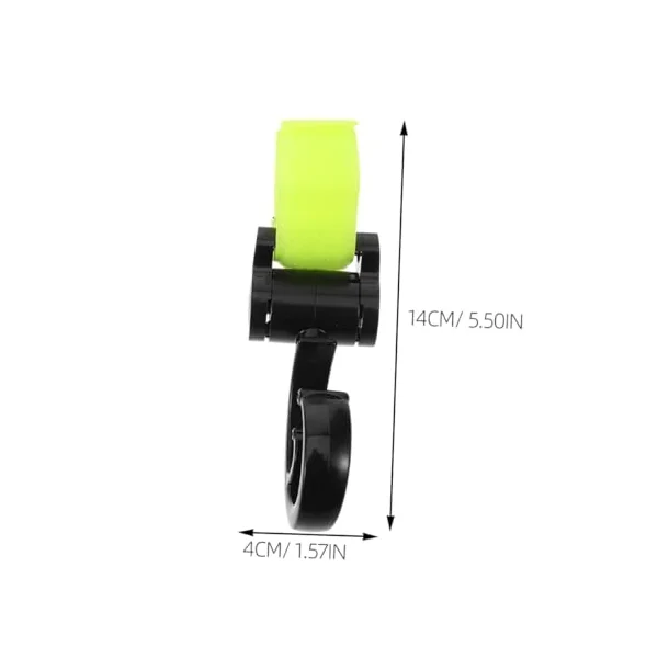Ciieeo 2pcs Universal Heavy Duty Stroller Strap Hooks for Baby Stroller, Plastic and Fabric Material, Compact Design for Diaper Bags and Umbrellas, for Outing and On-the-go Use