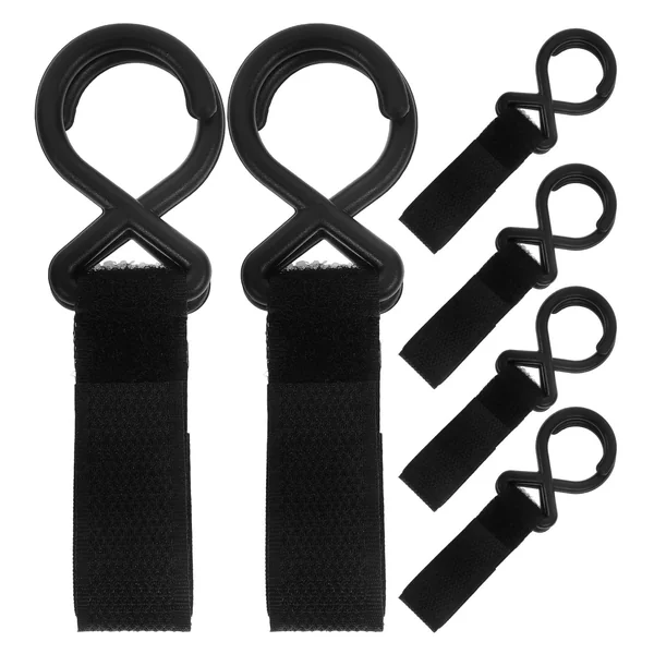 Ciieeo 6pcs Stroller Hooks for Hanging Bags Multipurpose Nylon Trolley Hooks Stable and Firm with Simple Installation for Universal Prams and Luggage