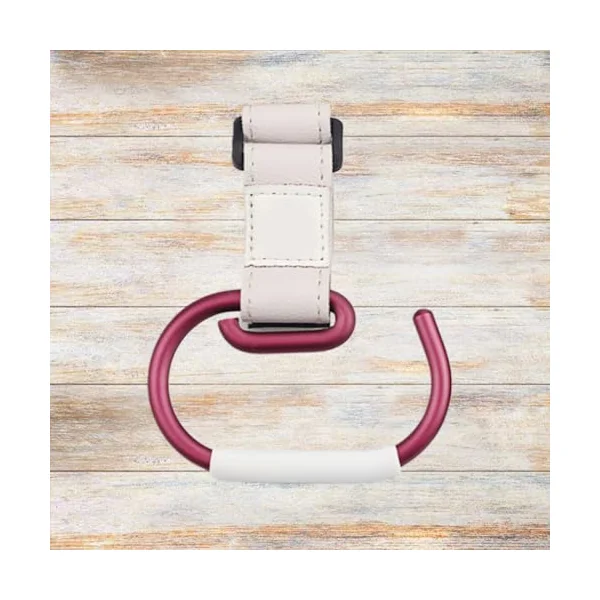 Ciieeo Heavy Duty Buggy Hook for Stroller with Aluminium Alloy and Pu Material Stroller Clips for Hanging Groceries and Bags for Shopping and Wheelchairs for New Parents