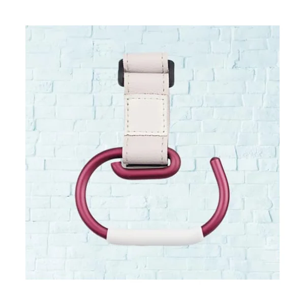 Ciieeo Heavy Duty Buggy Hook for Stroller with Aluminium Alloy and Pu Material Stroller Clips for Hanging Groceries and Bags for Shopping and Wheelchairs for New Parents