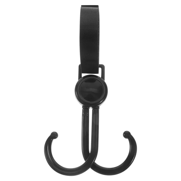 Ciieeo Multi-use Double Hook Stroller Hanger for Shopping Bags and Prams, Made of Sturdy Plastic and Polyester, Safe and Convenient to Use, for Outdoor Shopping and Everyday Use