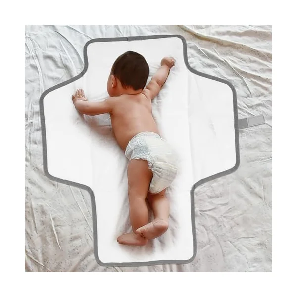 Ciieeo Portable Waterproof Diaper Changing Pad Sheet with Leak Protection and Foldable Design, Made of Sturdy Polyester and Peva, for Travel and Portable Changing Station