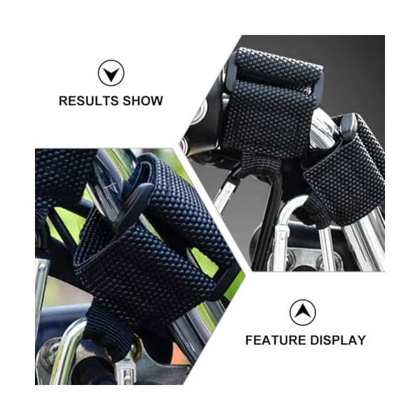 Ciieeo Stroller Hooks for Carrying Grocery Bags and Shopping Silver 2pcs with Pu and Alloy Material, Heavy Duty Pushchair Carabiner Hooks for Picnicking and Everyday Use