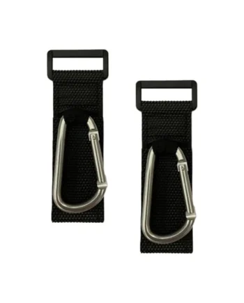 Ciieeo Stroller Pu and Alloy Material for Carrying Grocery Bags 2pcs Silver Hooks Carabiner Clip Heavy Duty and Increasing Storage Space Suitable for Walking and Shopping
