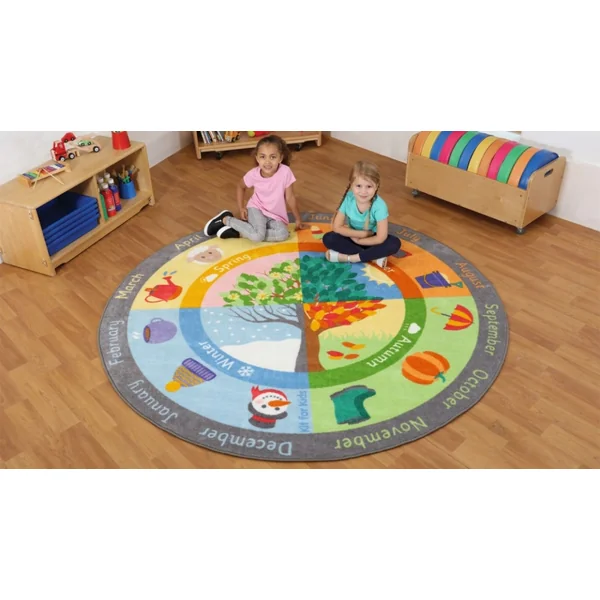 Circular Seasons Carpet 2m