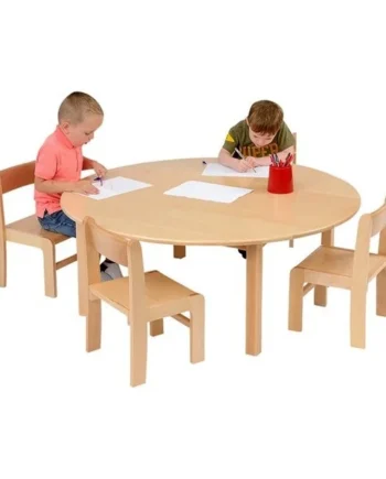 Circular Wooden Classroom Table