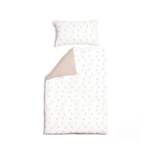 Clair de Lune Little Duckling Reversible Cot Bed Duvet Cover and Pillowcase Set 110 x 140 cm