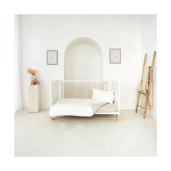 Clair de Lune Little Duckling Reversible Cot Bed Duvet Cover and Pillowcase Set 110 x 140 cm