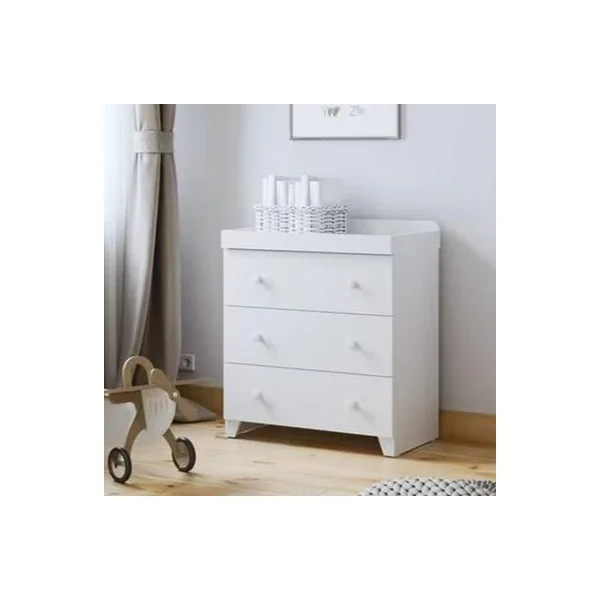 Classic Dresser with changer - White