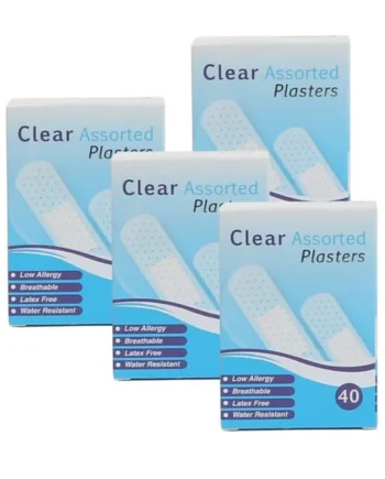 Clear Assorted Plasters 40s x4