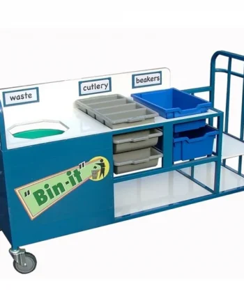 Clearing Trolley with Bin & Storage