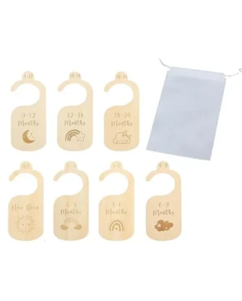 Closet Organization Wardrobe Divider Baby Closet Divider Size Hanging Clothes with Decorative Tags Newborn Wardrobe Dividers are Organizer and