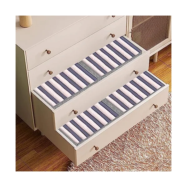 Clothes Drawer Organizer, Foldable Rigid PE Wardrobe Organiser Solution for Jeans, Pants, Shirts, Leggings, Baby Clothes, Storage (3 pcs, 33 * 25 19cm), Gray(33*25*19cm)