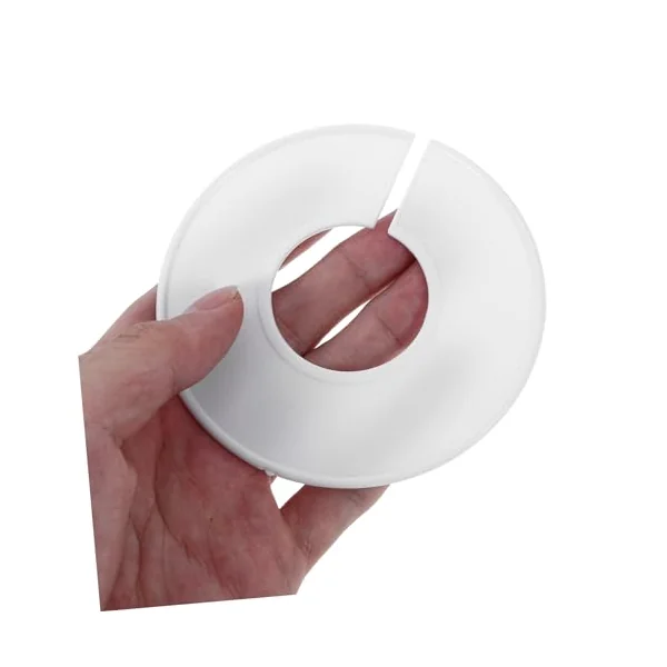 Clothing Hanger Divider 50pcs White Plastic round Closet | Marker Pen Included, Write Information on Labels, Easy Installation for Clothing Rod and Baby Clothes Rack