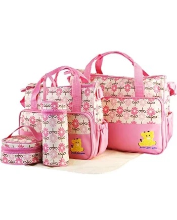 CMY Multi-Function Mummy Bag Travel Backpack,Multifunction Large Capacity Waterproof Insulated Mummy Bag Five Pieces with Changing pad (PINK)