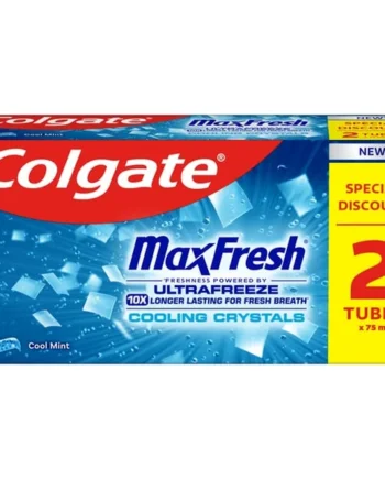 Colgate Max Fresh Toothpaste with Cooling Crystals 75ml Twin Pack