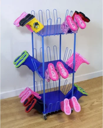 Compact Mobile Welly Rack