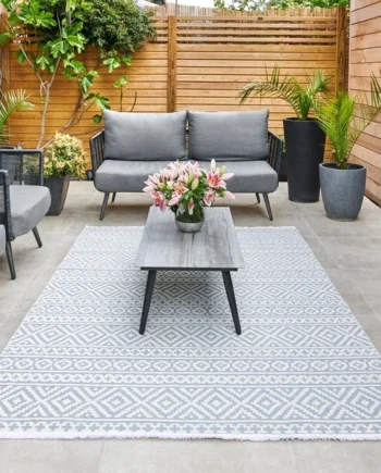 Concept Looms Jazz Blue Indoor Outdoor Rug, 160 x 220 cm