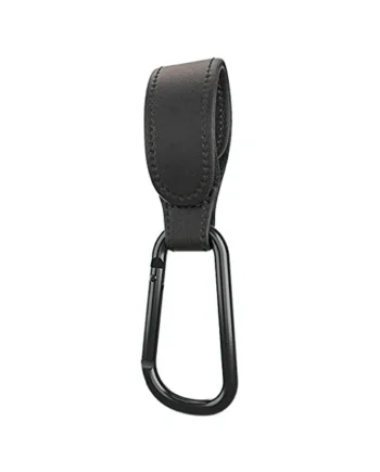 ConvenientHooks Clips Stroller Accessories Aluminum Alloy Carabiner for Hanging Diaper Bags PU Leather