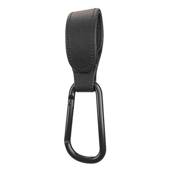 ConvenientHooks Clips Stroller Accessories Aluminum Alloy Carabiner for Hanging Diaper Bags PU Leather