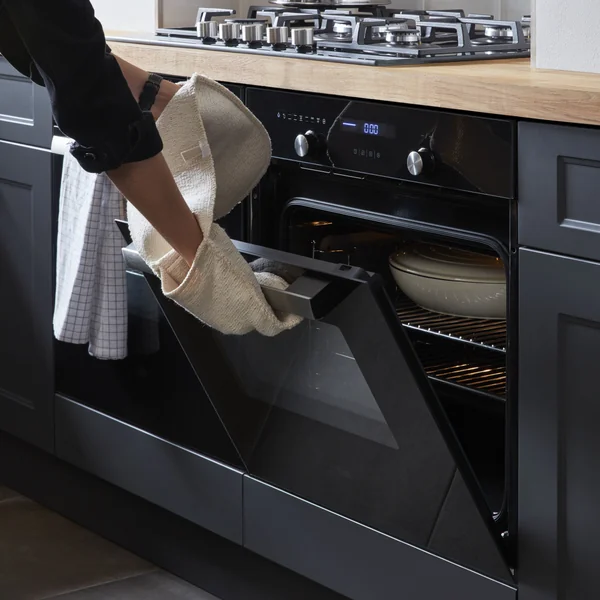 Cooke & Lewis CLMFBLa Built-in Single Multi-function Electric Oven - Black