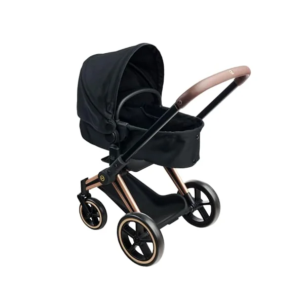 Corolle Mon Grand Poupon Cybex Doll's Pram - 3-in-1 Doll's Pram as Buggy & Carry Bed, Foldable with Hood & Basket, for Dolls 36-42 cm, 60 cm, from 3 Years