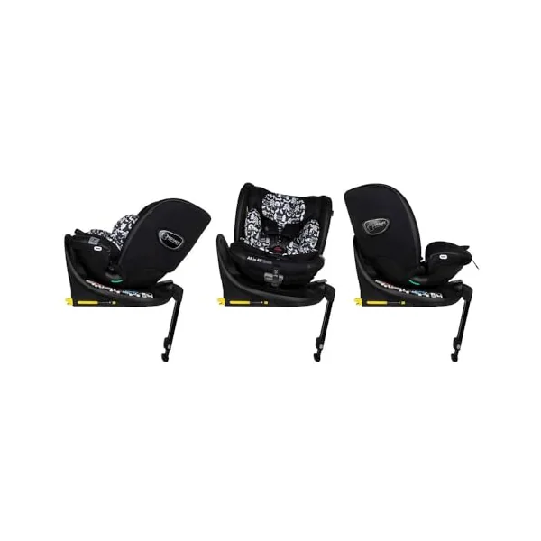COSATTO All in All Extra i-Size 360° Spin Rotating Car Seat - 360° Swivel, Group 0+123, 0-36 kg, 0-12years, ISOFIX, ERF, Exclusive Anti-Escape System (Silhouette)