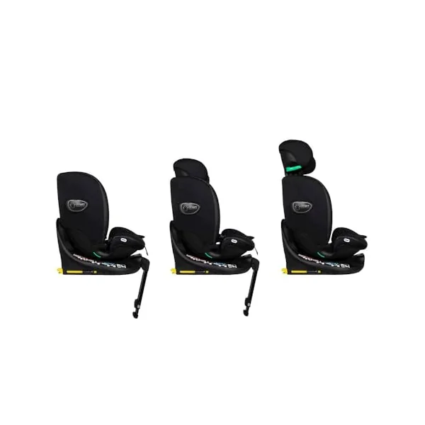 COSATTO All in All Extra i-Size 360° Spin Rotating Car Seat - 360° Swivel, Group 0+123, 0-36 kg, 0-12years, ISOFIX, ERF, Exclusive Anti-Escape System (Silhouette)
