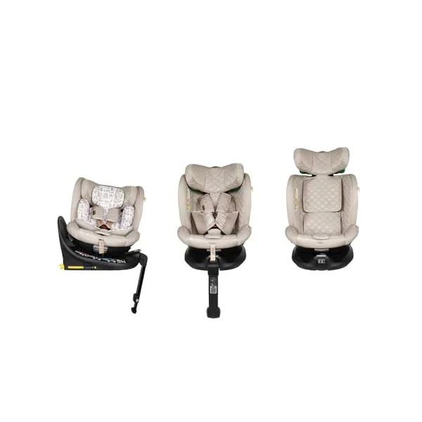COSATTO All in All Extra i-Size 360° Spin Rotating Car Seat - 360° Swivel, Group 0+123, 0-36 kg, 0-12years, ISOFIX, ERF, Exclusive Anti-Escape System (Whisper)