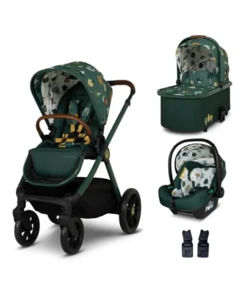 Cosatto Giggle 4 Travel System 3 in 1 Bundle (Faraway) | Pram, Car Seat, Pushchair & Carrycot | Birth to 4 Years, i-Size Group 0 | Compact Fold, Footmuff, Bag and Raincover