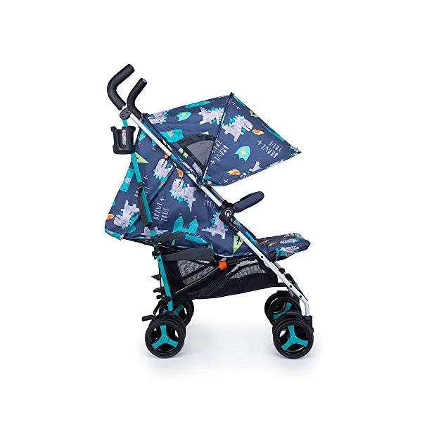 Cosatto Supa 3 Pushchair with Footmuff – Lightweight Stroller from Birth to 25Kg - Easy, Compact, Umbrella Fold, Large Shopping Basket, Carry Handle Footmuff (Dragon Kingdom)