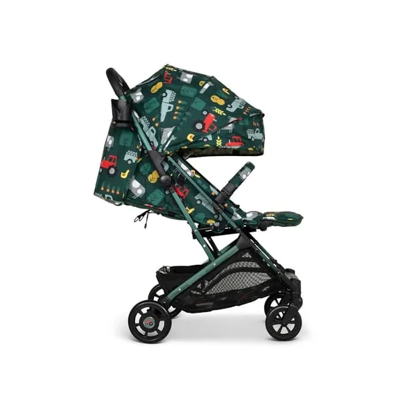 COSATTO Woosh 4 Pushchair – Lightweight Stroller Birth to 25kg - One Hand Easy Fold, Compact, Telescopic Handle, Extra Large Shopping Basket, Cup Holder, Bumper Bar & Raincover (Old Macdonald)