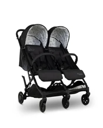 Cosatto Yo Double Baby Pushchair for Newborn & Toddler | Toddler - Birth - 25kg | Lightweight Compact Fold Twin Stroller, UPF 100+ Sun Protection, Raincover Included, Storage Basket (Foxed)