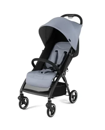 COSTWAY Baby Pushchair, One Hand Foldable Toddler Stroller with Adjustable Backrest & Canopy, 5-Point Harness, Storage Basket, Lightweight Travel Pram for Infants 0-36 Months (Light Grey)