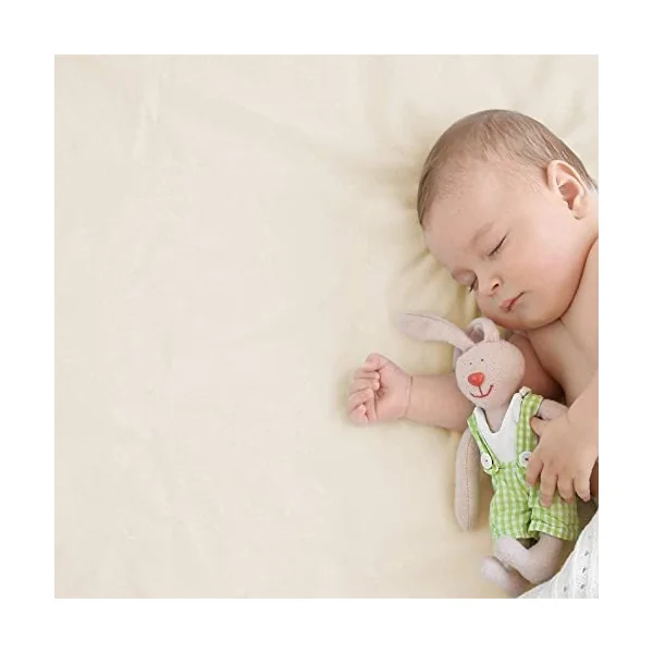 Cot Bed Fitted Sheet 100% Cotton 140x70cm - 2x White
