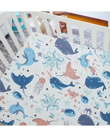 Cot Bed Fitted Sheets 140 x 70 Cotton Jersey | Hypoallergenic Toddler Bed Sheet Fully Elasticated Skirt Breathable Easy Care | Junior Bed sheets