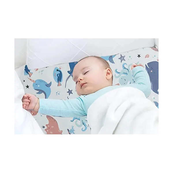Cot Bed Fitted Sheets 140 x 70 Cotton Jersey | Hypoallergenic Toddler Bed Sheet Fully Elasticated Skirt Breathable Easy Care | Junior Bed sheets