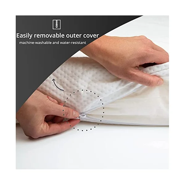 Cot Bed Foam Mattress Fully Breathable with Waterproof & Durable Fabric, Zipped Removable Washable Cover for Cot, Folding Bed & Daybed (140 x 70 x 13 cm)