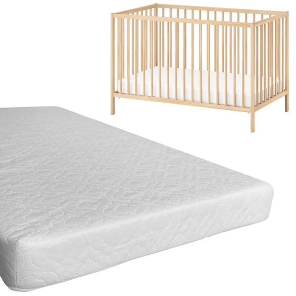 Cot Bed Foam Mattress Fully Breathable with Waterproof & Durable Fabric, Zipped Removable Washable Cover for Cot, Folding Bed & Daybed (140 x 70 x 13 cm)
