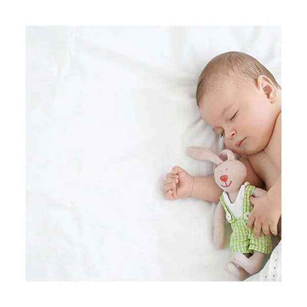 Cot Bed Jersey Fitted Sheets Compatible With Tutti Bambini Mattress 140x70cm - Pack Of 2 - White