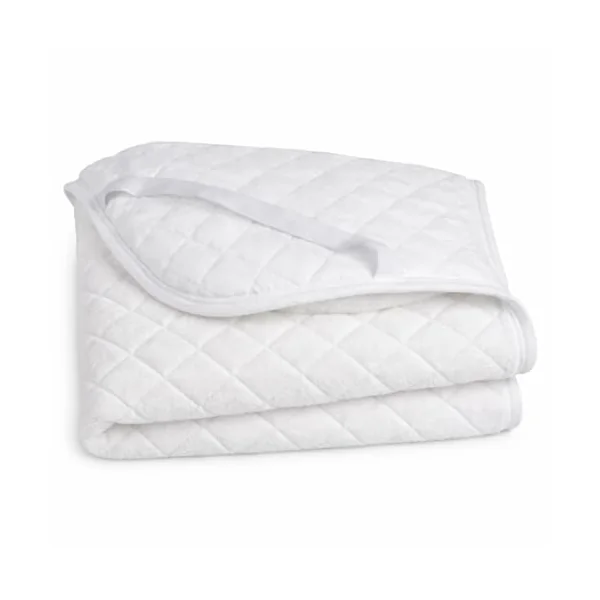 Cot Bed Mattress Topper Protector in Cosy Fleece for Extra Comfort and Warmth - 140 x 70 cm - Reverse Side in Quality Quilting with Corner Straps - Made in Portugal