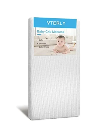 Cot Mattresses, 140 x 70cm Crib Mattress with Extra Thick 10 cm Memory Foam & Removable Washable Cover, Breathable, Anti Allergenic and Water Resistant Toddler Bed Mattress