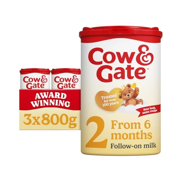 Cow & Gate Follow-On Milk, Suitable from 6+ Months, Pack of 3 x 800 g