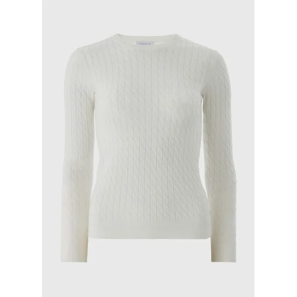 Cream Baby Cable Jumper
