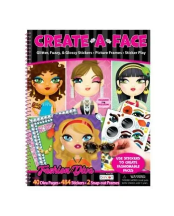 Create a Face Sticker Activity Book Assortment, Divas