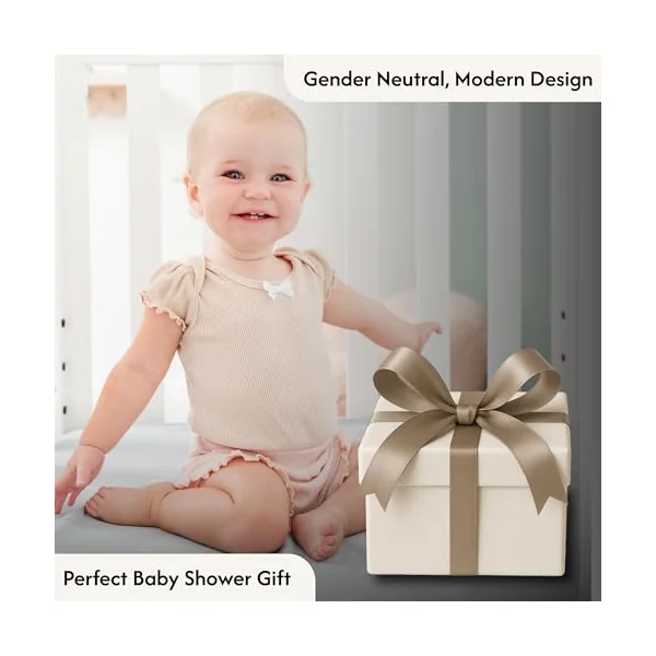 Crib Sheets Fitted 2 Pack 52x28 - Baby Crib Sheets, Toddler Bed Sheets, Cotton Crib Sheets, Neutral Design, Woodland Nursery Decor, Soft & Hypoallergenic, 2 Pack Crib Mattress Sheets